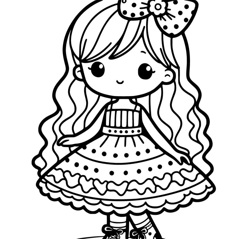 girl wearing a cute dress