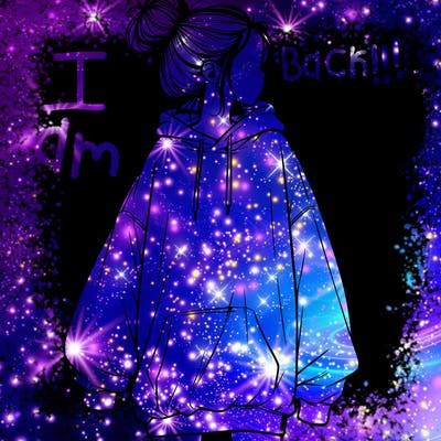 realistic girl with a oversized sweatshirt on and a bun