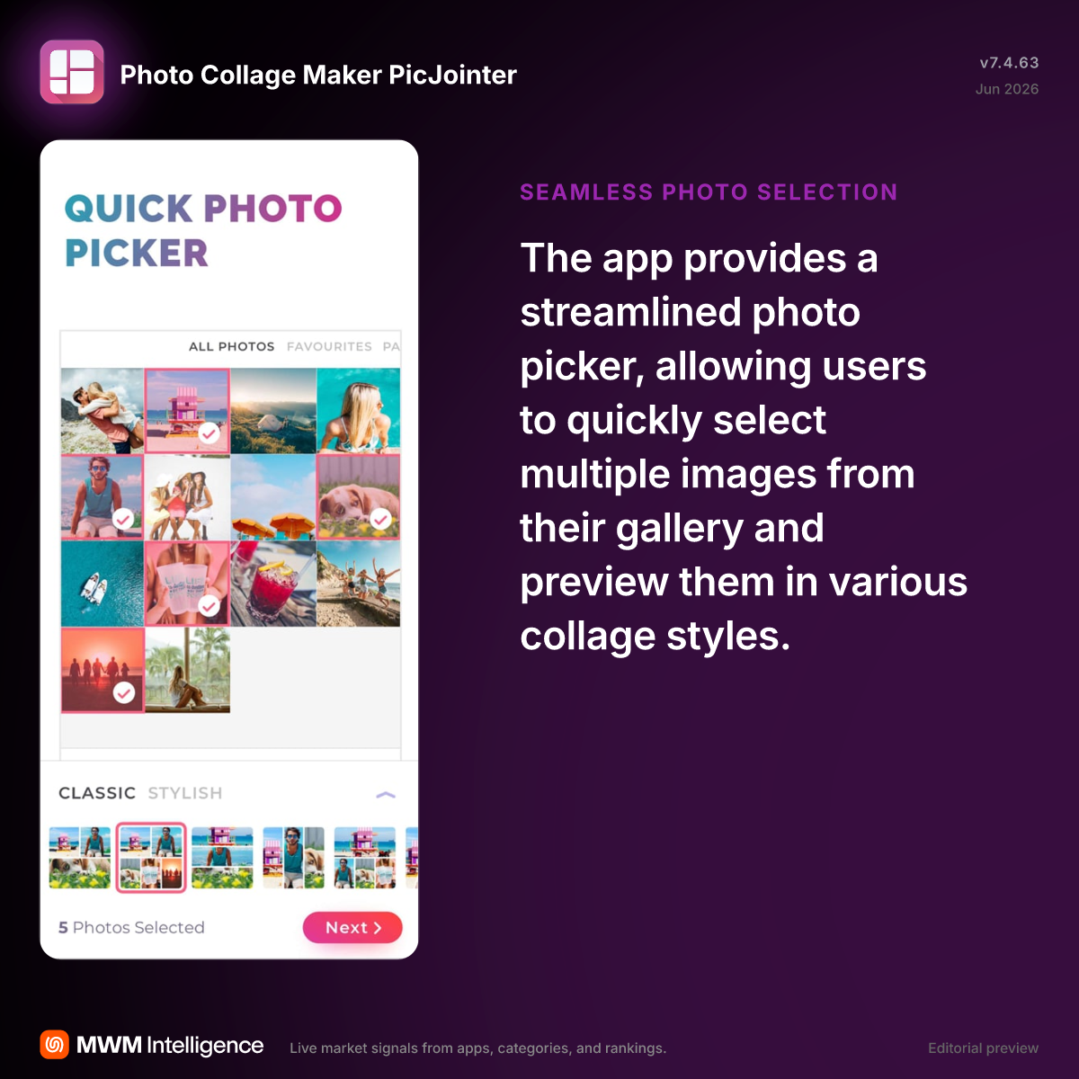 Photo Collage Maker PicJointer - Photo & Video App | MWM