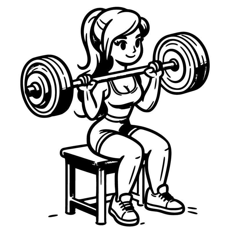 woman lifting weights