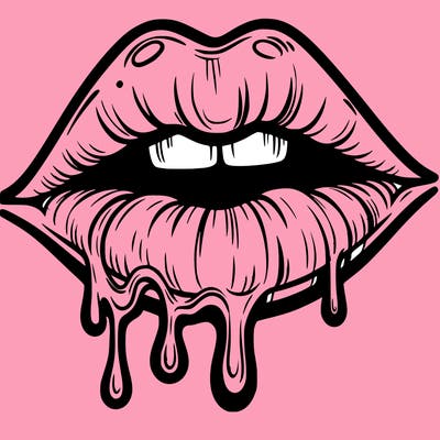 lips that look realistic and drip