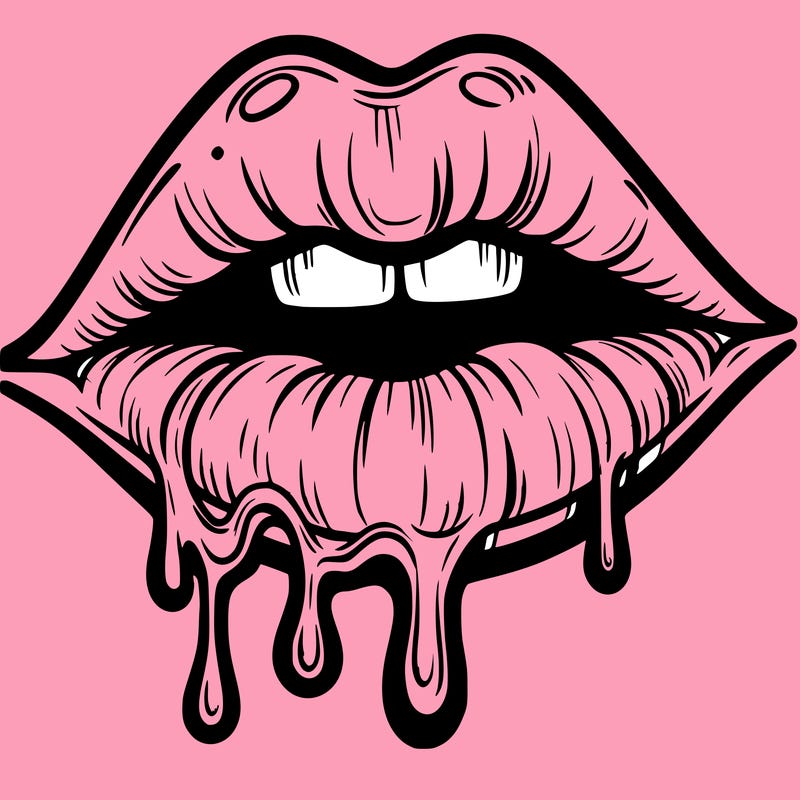 lips that look realistic and drip