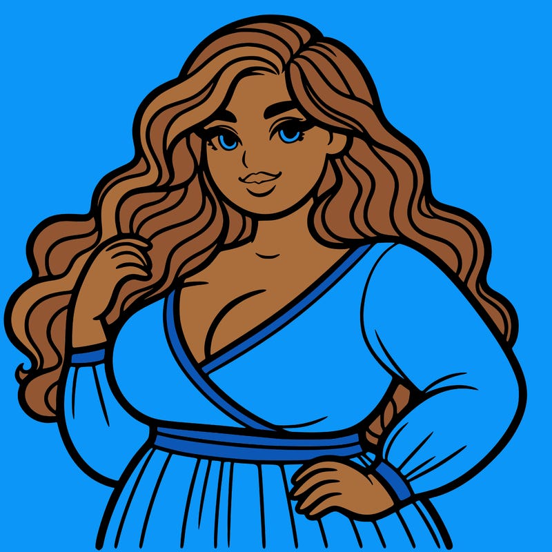 super plus size beautiful woman