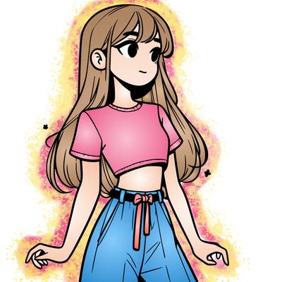 girl in a cute crop top