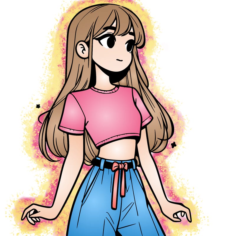 girl in a cute crop top