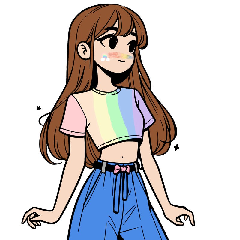 girl in a cute crop top