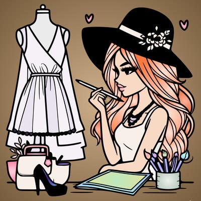 a stylish fashion designer