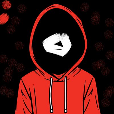 a guy with his hoodie