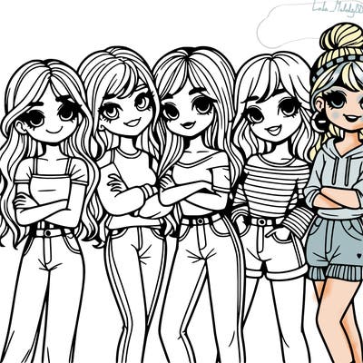 group of girl friends