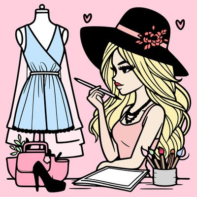 a stylish fashion designer