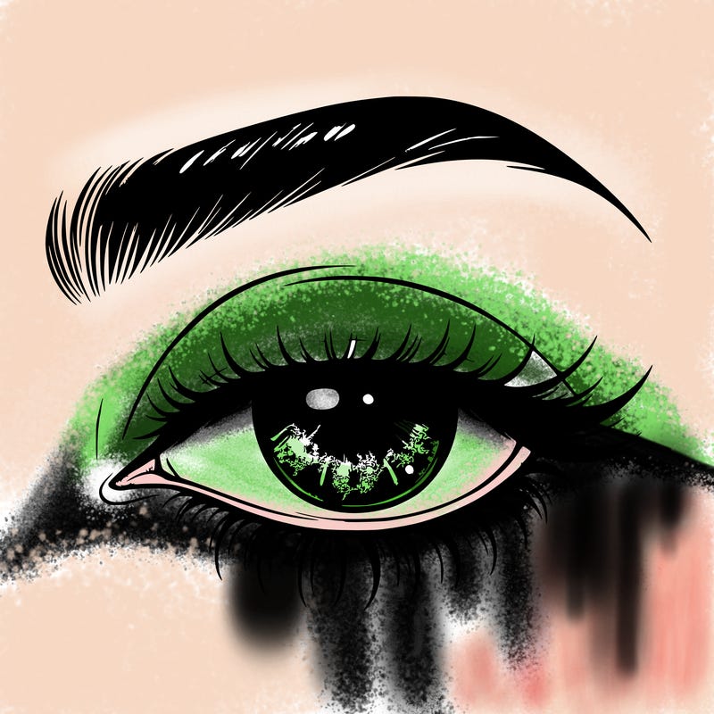 eye closed realistic