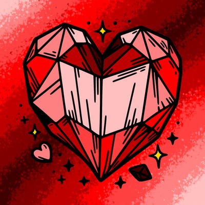 crystal heart