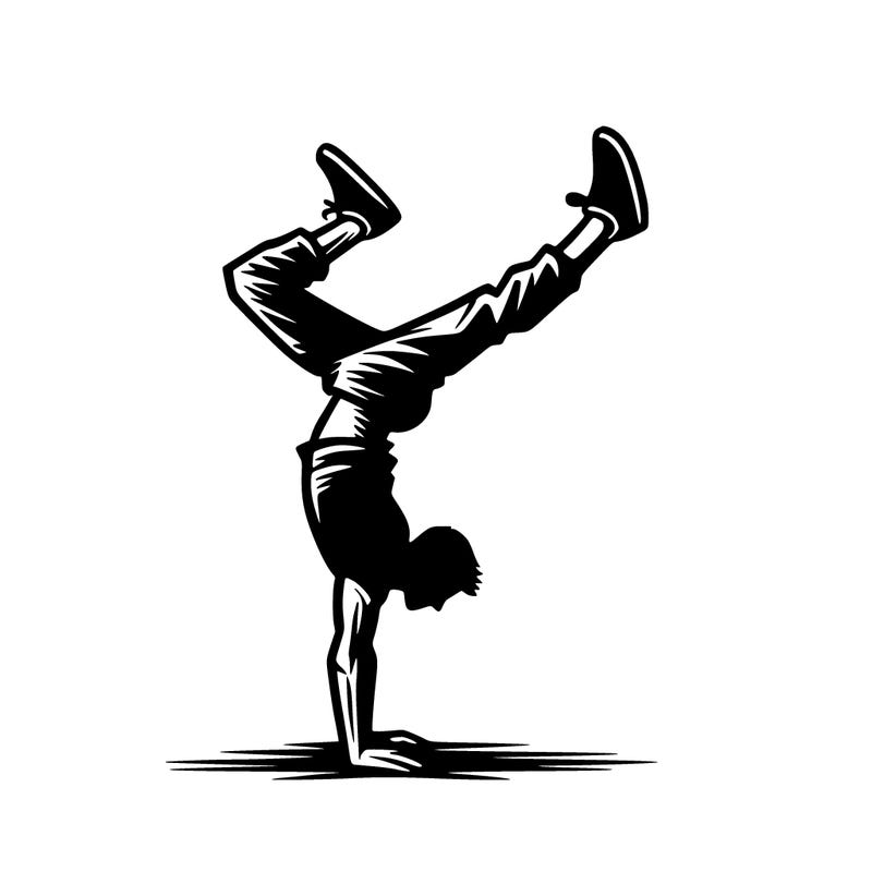 handstand silhouette