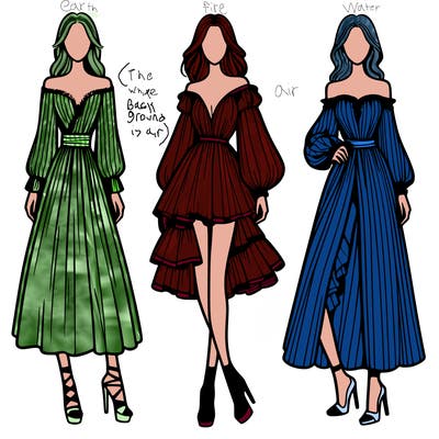 fashion models dresses