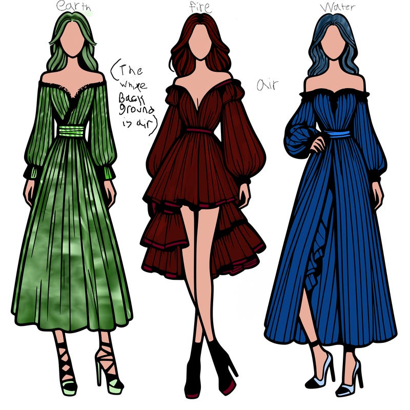 fashion models dresses