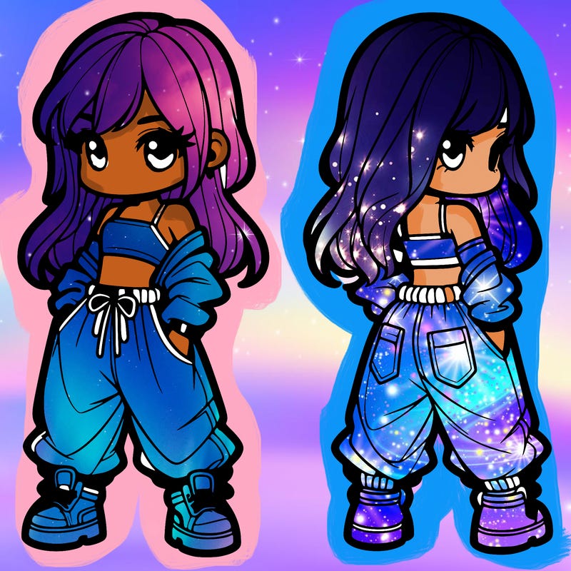 girl in crop top and baggy pants