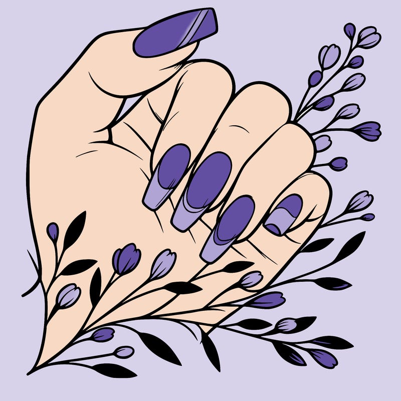 nails with french tip