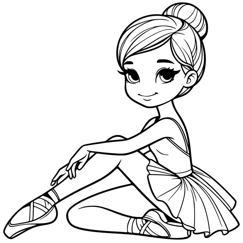 realistic ballerina
