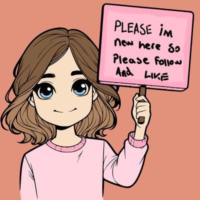 realistic girl holding up a sign