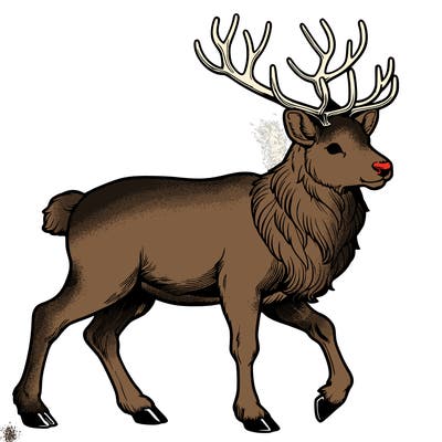 realistic reindeer