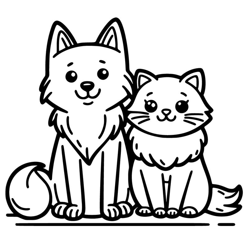 .cat and dog