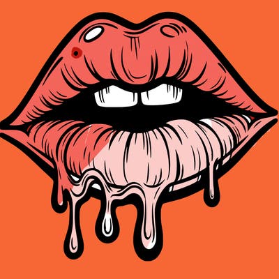 lips that look realistic and drip