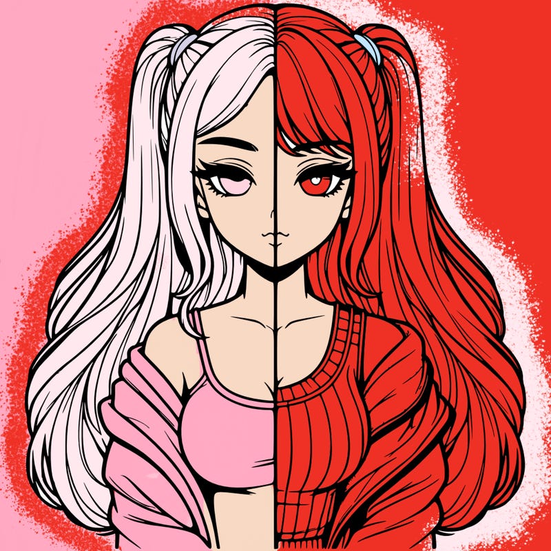 realistic girl split