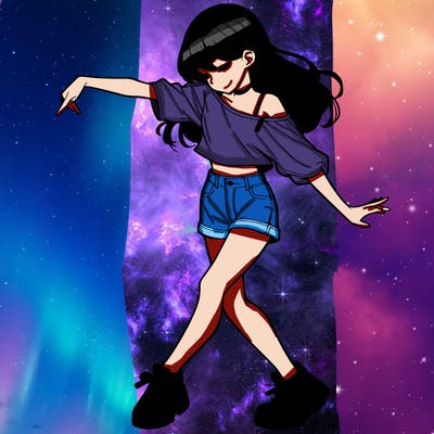 realistic girl danceing