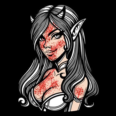 realistic female devil