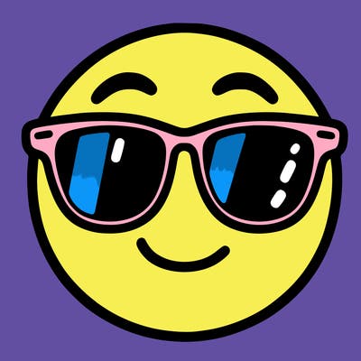 emoji with sunglasses