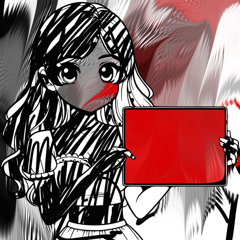 realistic pretty girl holding blank sign