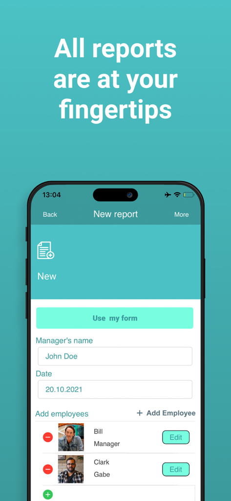 Daily Activity&Time reporting - Business App | MWM