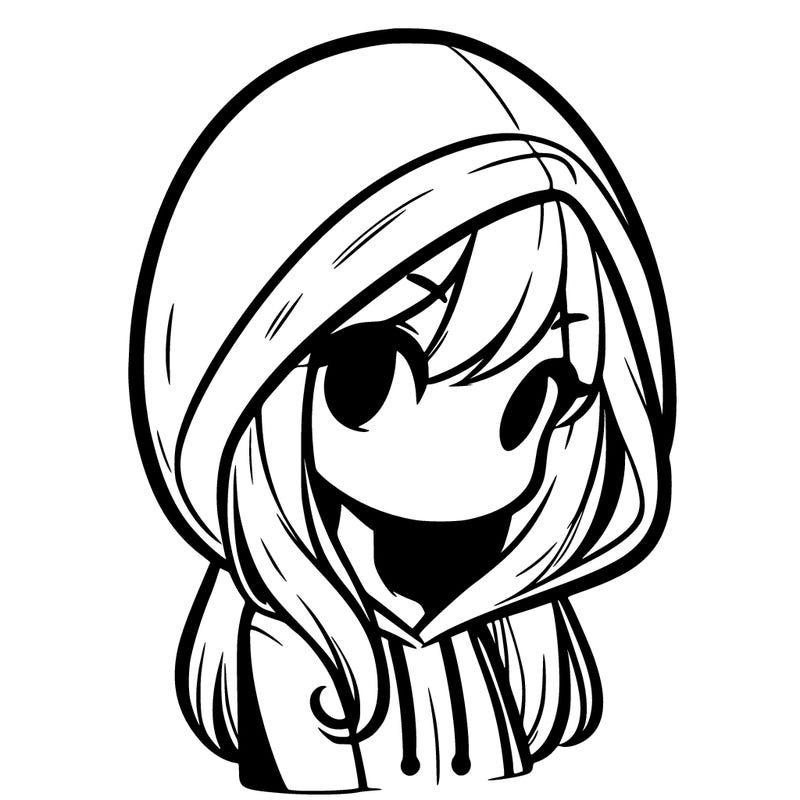 girl with medium length hair wearing a hoodie