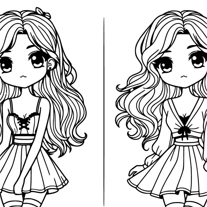 split pictures with girls