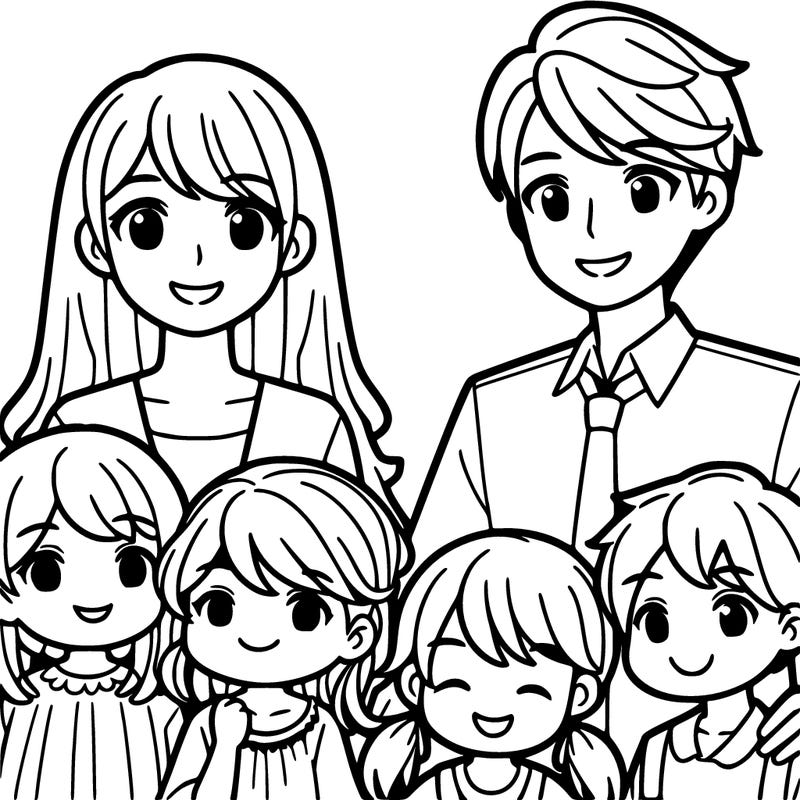 mom and 2 daughters and 1 son and dad