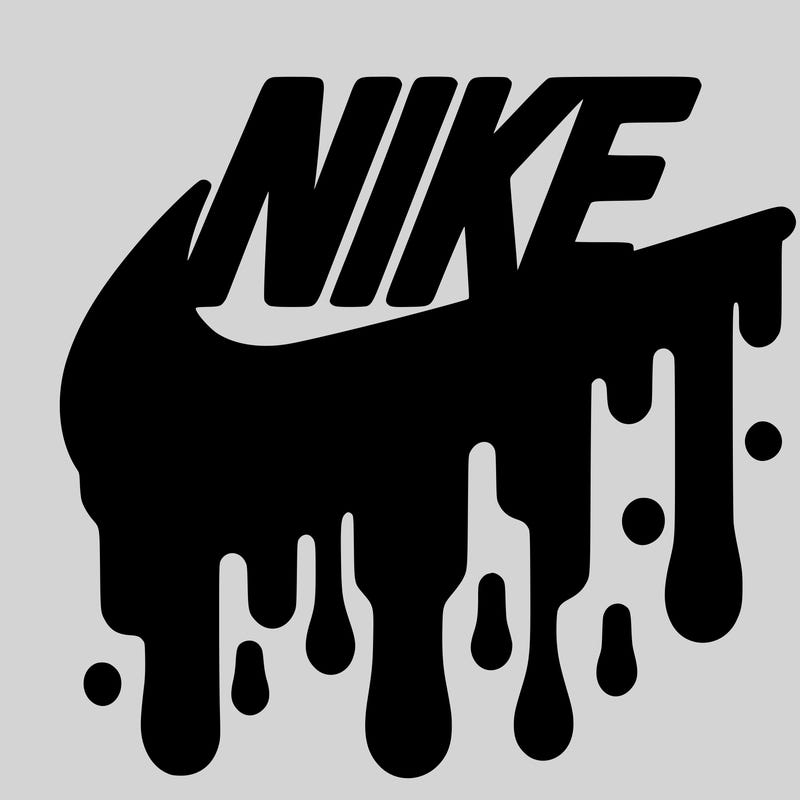 dripping nike logo