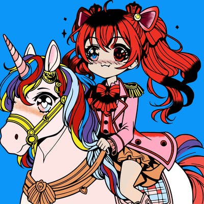 animi girl unicorn