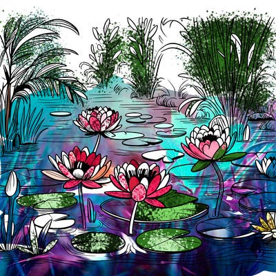 monet's water lilies