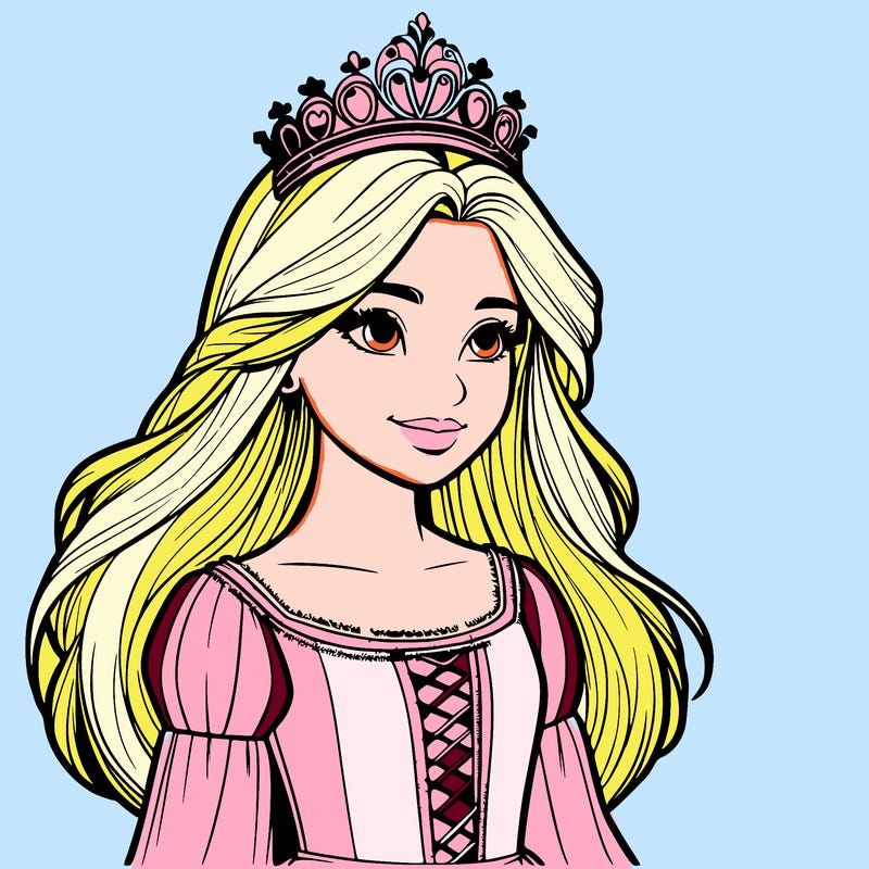 a realistic medieval princess with a tiara