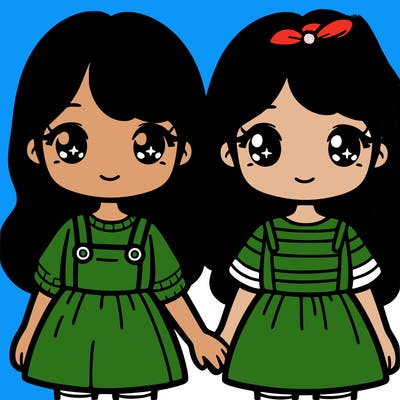 two girls
