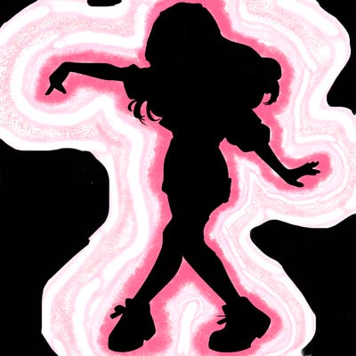 realistic girl danceing