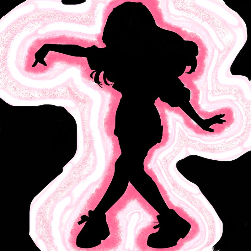 realistic girl danceing