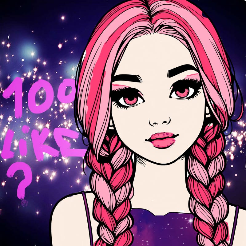 realistic girl with braids