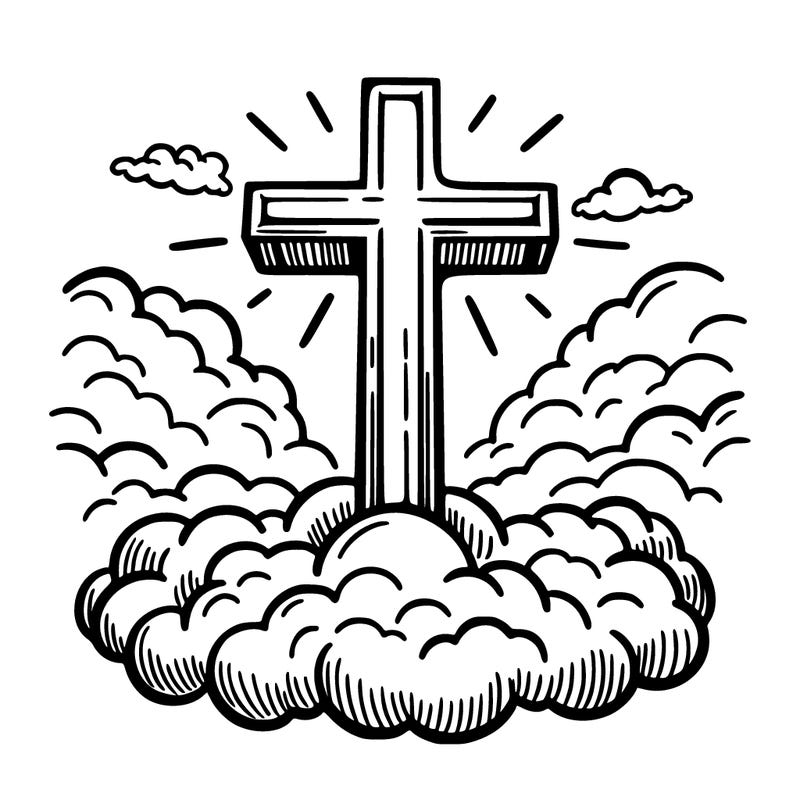 cross in heaven