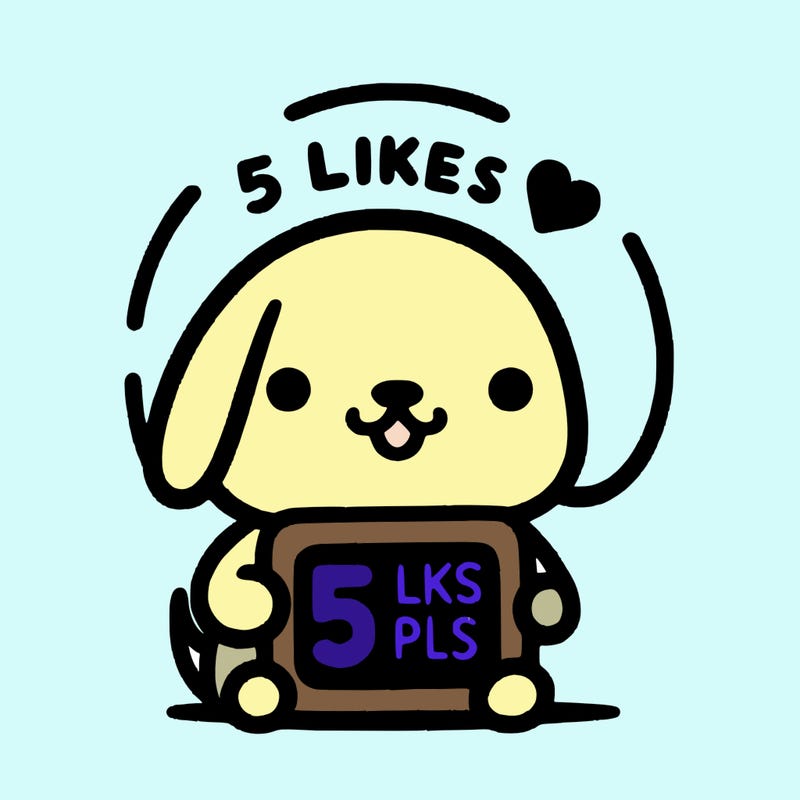 cute dog saying 5 likes pls