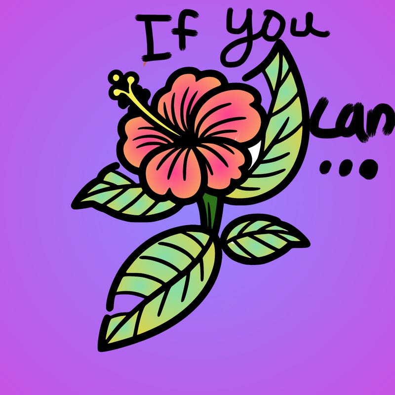 simple hibiscus flower