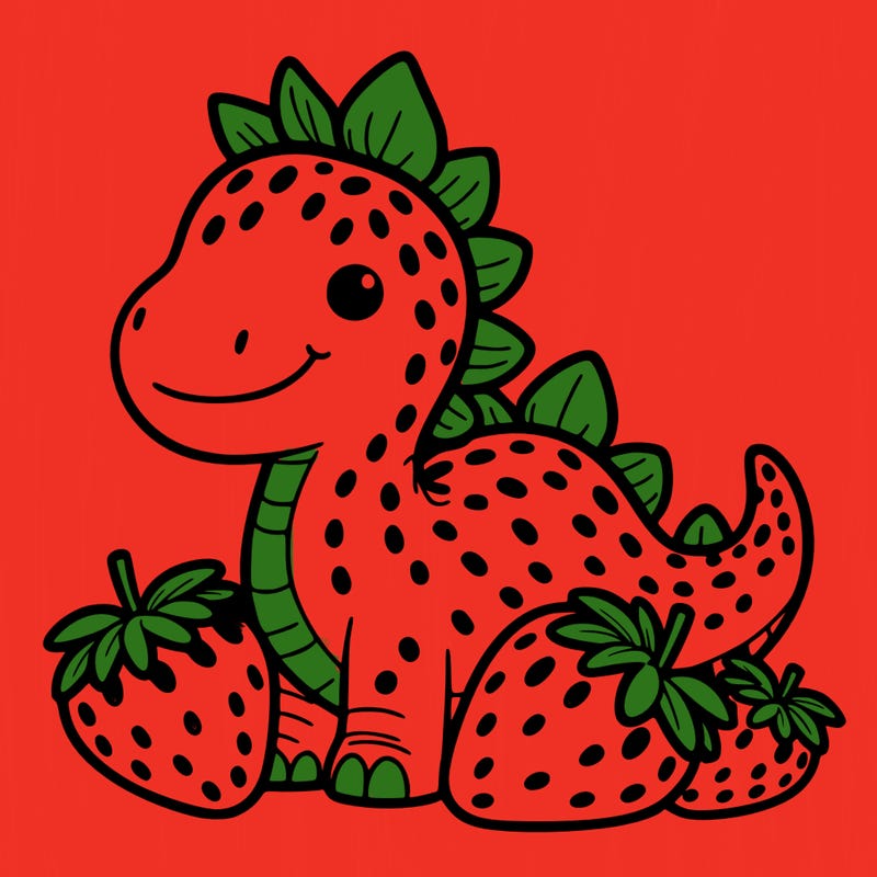 strawberry dinosaur