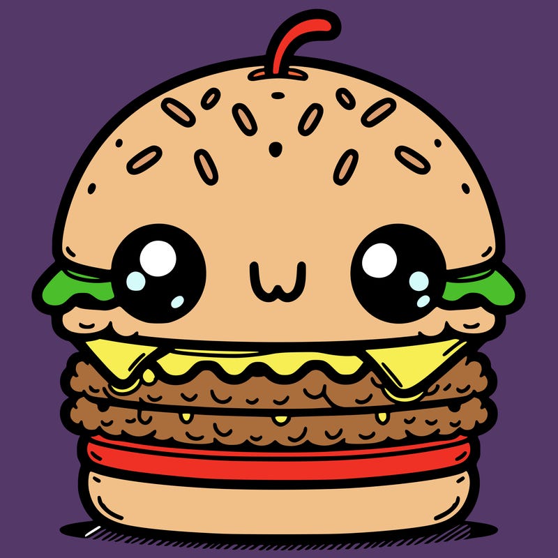 burger cute