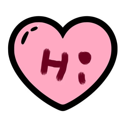 a blank heart
