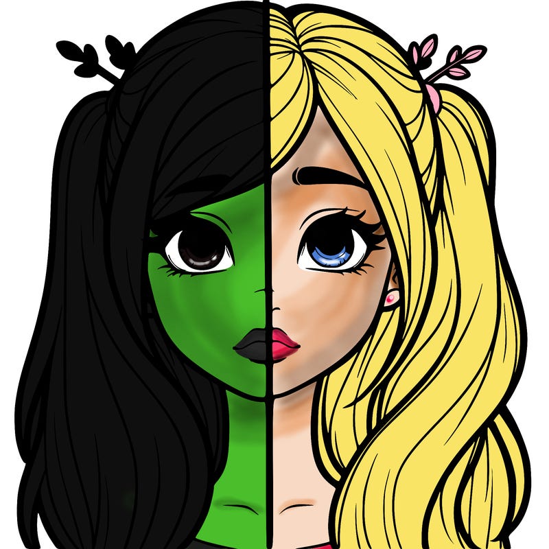 realistic girl split